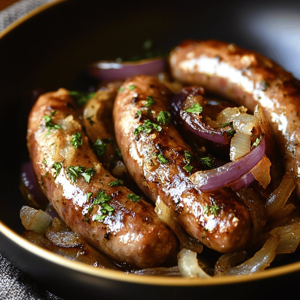 Linguiça Acebolada com Orégano