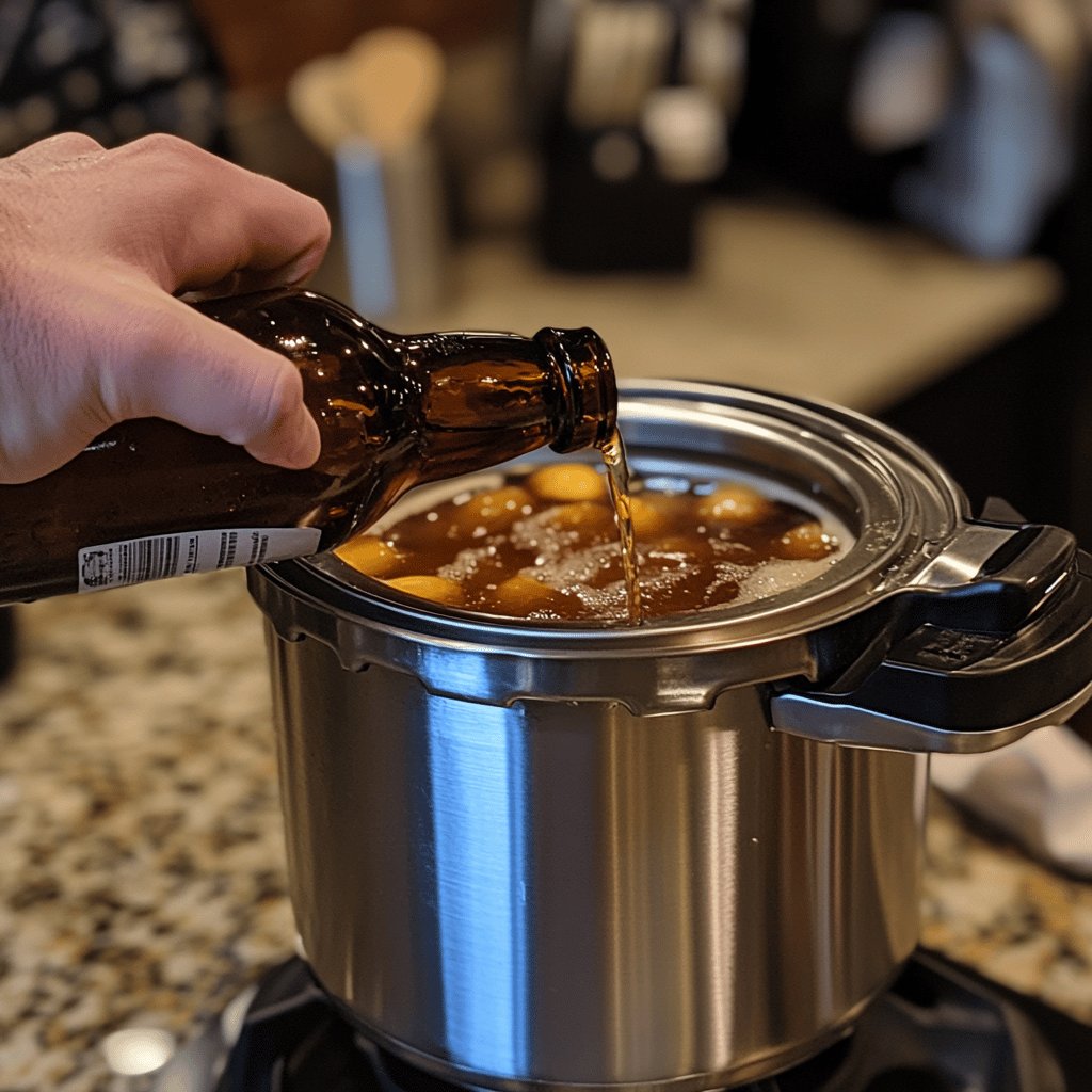 Acém na Cerveja na Panela de Pressão