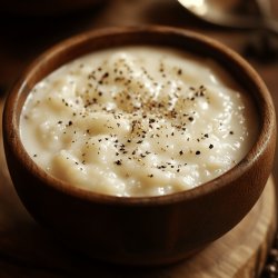 Sagu ao Vinho com Molho Branco