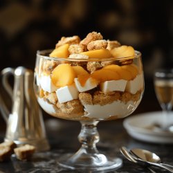Pavê de Pêssego com Champanhe