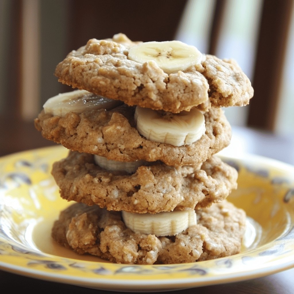 Cookies de Banana Saudáveis