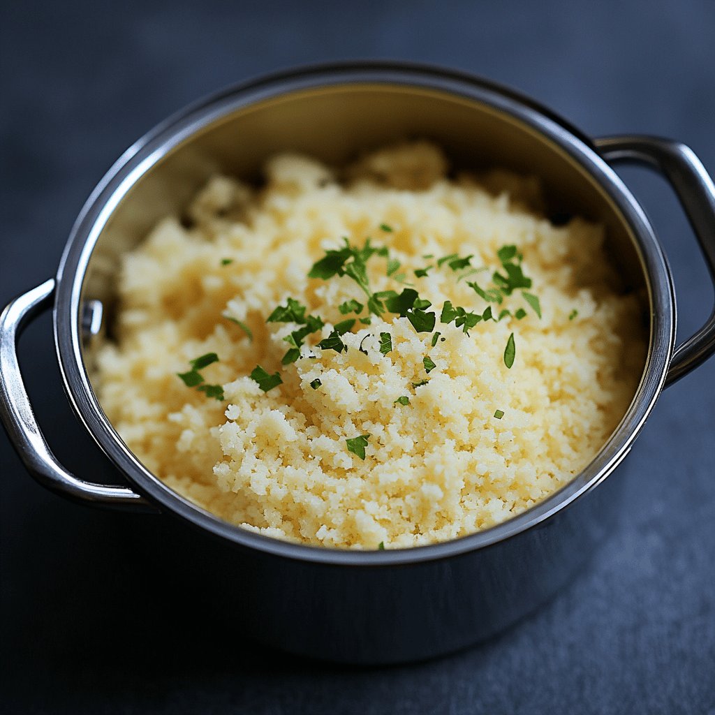 Cuscuz Simples no Pote de Margarina