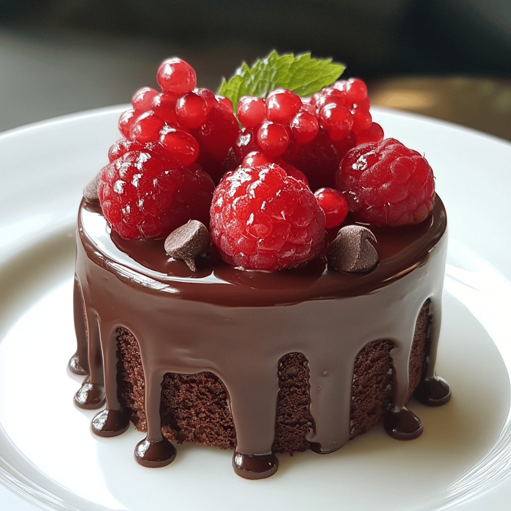 Delicioso Mini-bolo de Chocolate