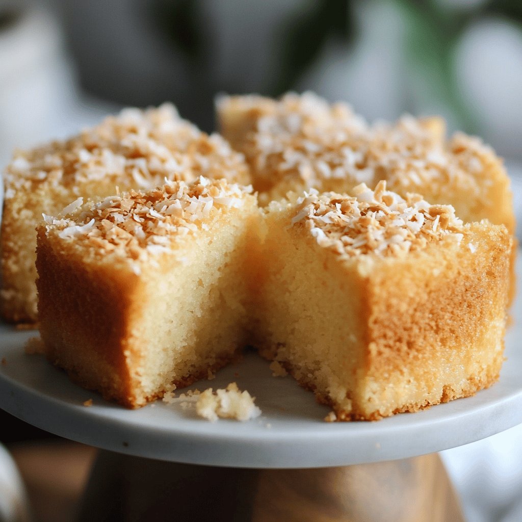 Bolo de Mandioca com Coco