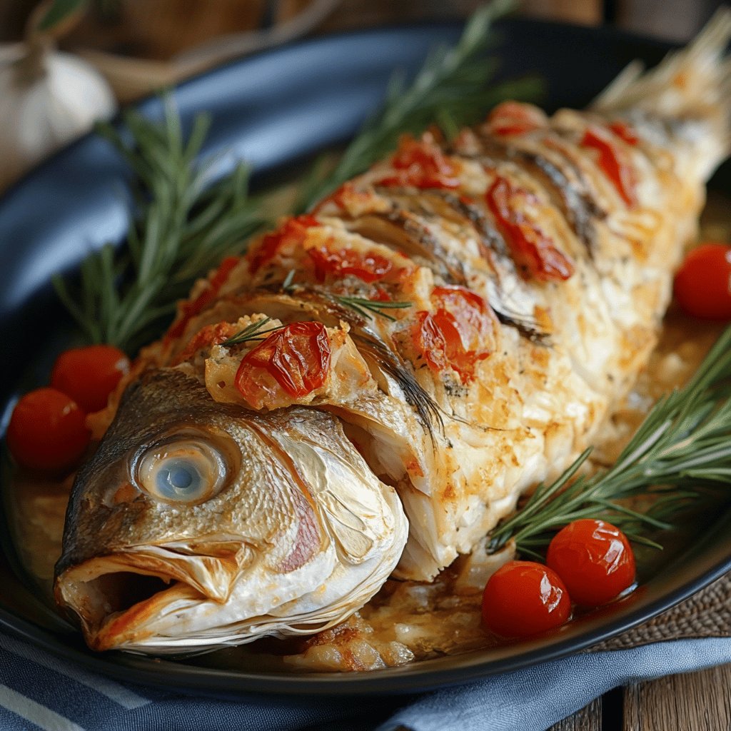 Peixe Recheado de Forno