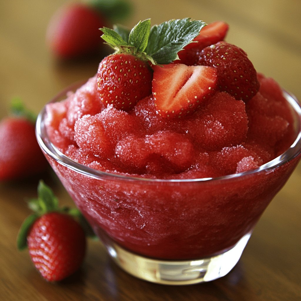 Frozen de Morango Delicioso