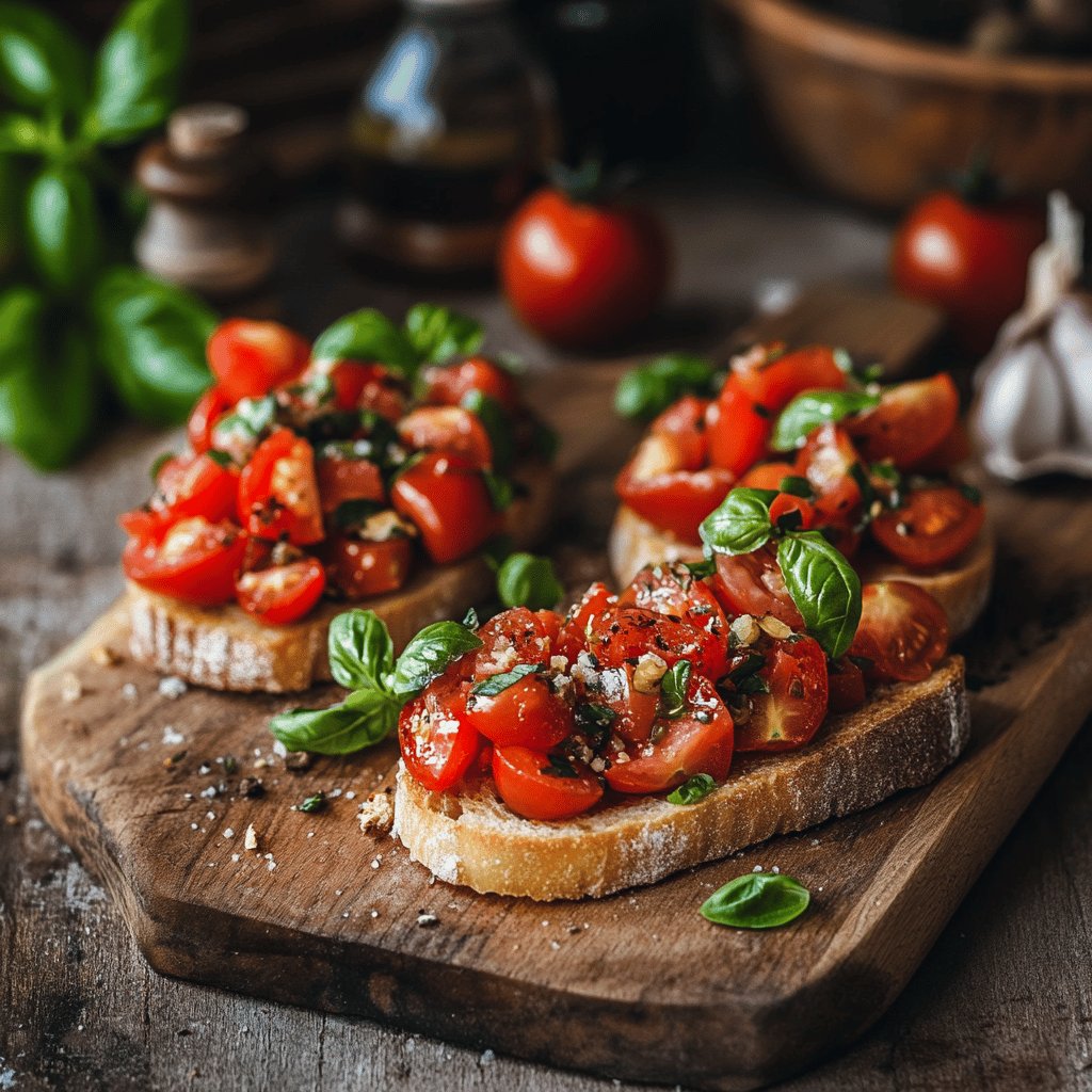 Klassische Tomaten-Bruschetta