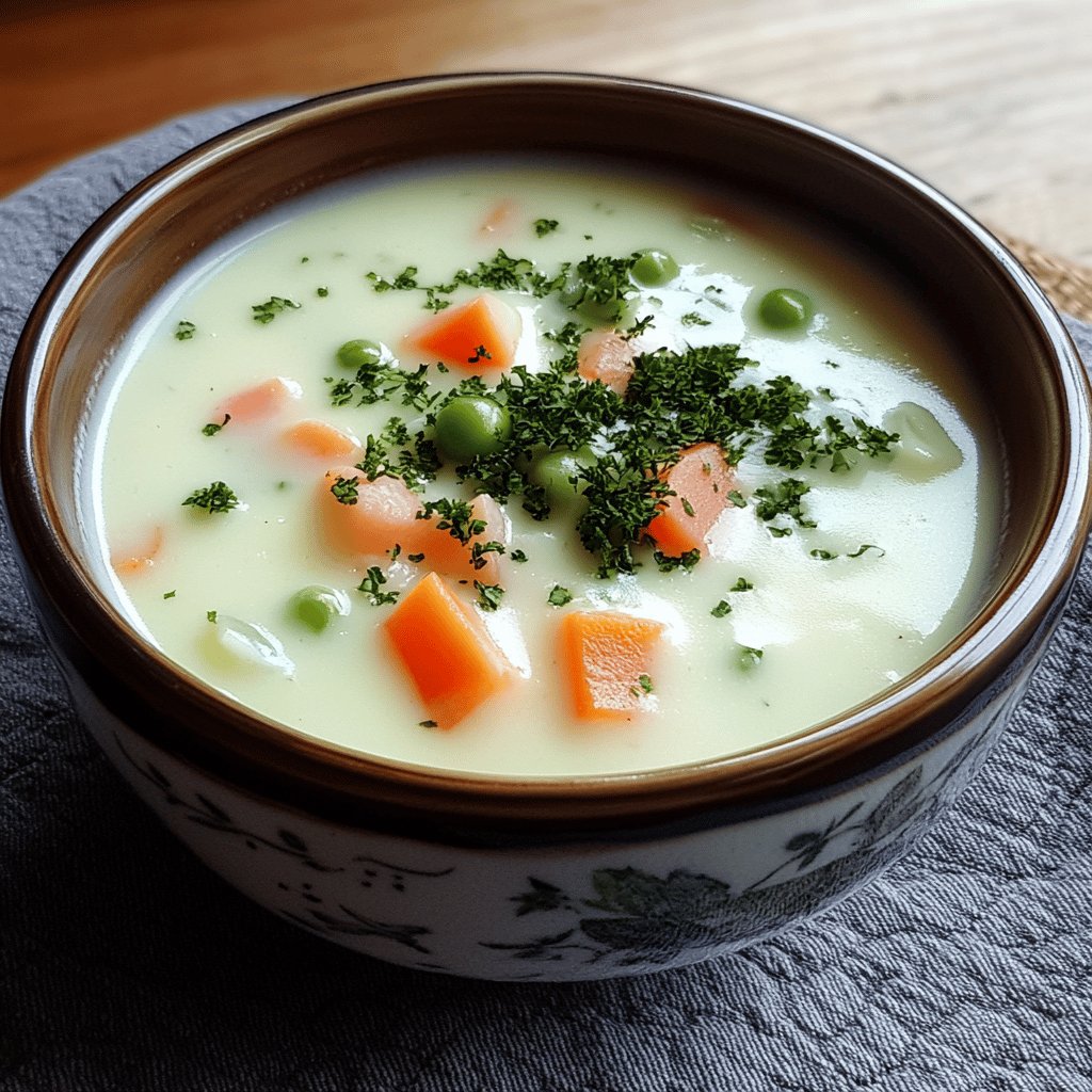 Herzhafte Käse-Lauch-Suppe