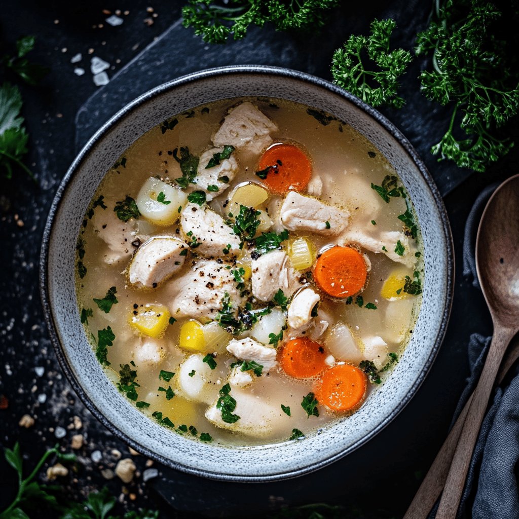 Klassische Hühnersuppe