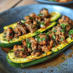 Gefüllte Zucchini mit Hackfleisch