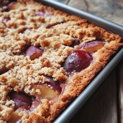 Pflaumenkuchen mit Streuseln