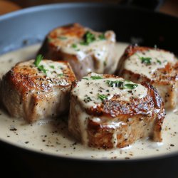 Schweinefilet in cremiger Sauce