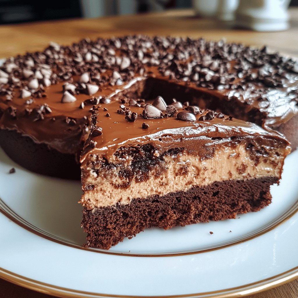 Einfacher saftiger Schokokuchen