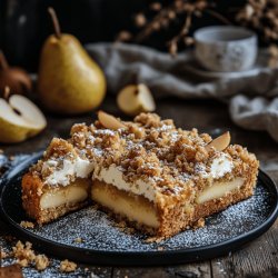 Birnenkuchen mit Streuseln