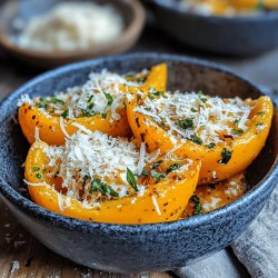 Spaghettikürbis mit Parmesan