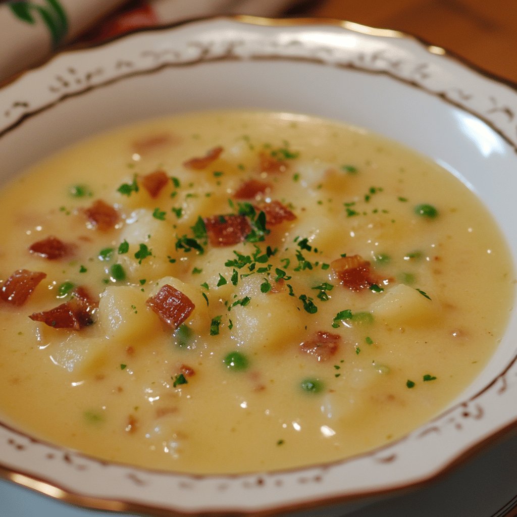 Spargelcremesuppe aus Schalen