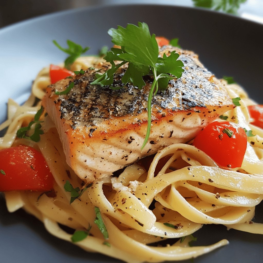 Schnelle Lachs-Pasta