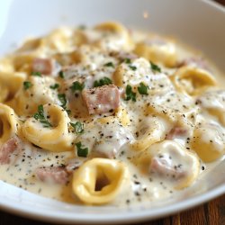 Tortellini in Schinken-Sahnesauce