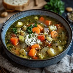 Würzige Gyrossuppe