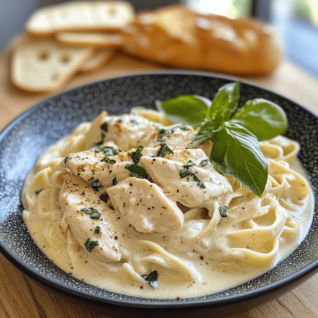 Klassisches Chicken Alfredo