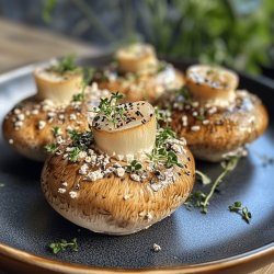 Herzhafte Gefüllte Champignons