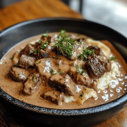 Klassisches Boeuf Stroganoff