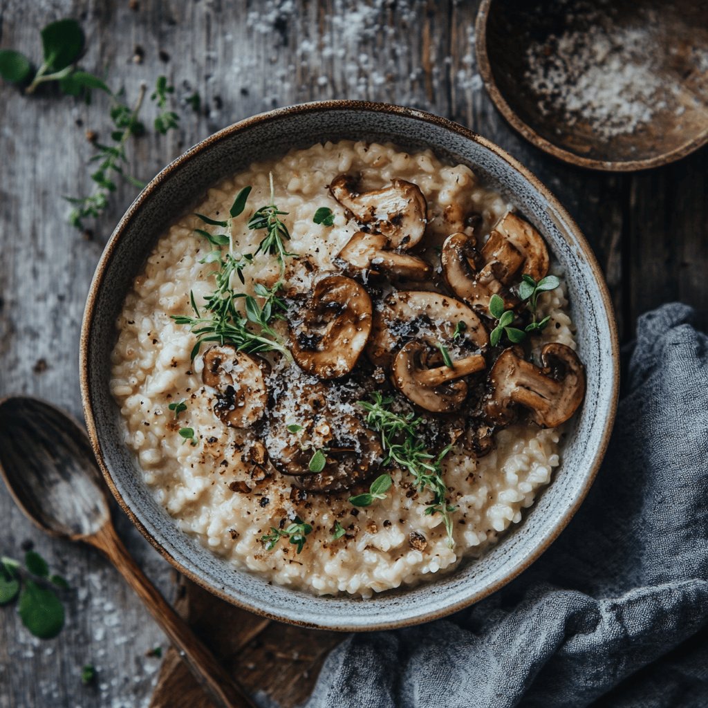 Cremiges Pilzrisotto