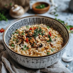 Cremiges Pilzrisotto