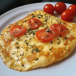 Einfaches Käse-Tomaten-Omelett