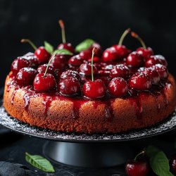 Einfacher Kirschkuchen