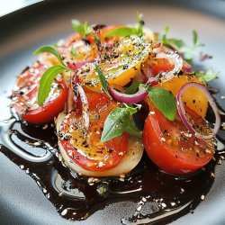 Frischer Tomatensalat mit Balsamico