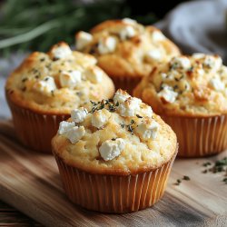 Herzhafte Muffins mit Schafskäse