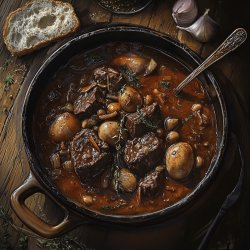 Klassisches Boeuf Bourguignon