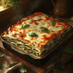 Köstliche Spinatlasagne