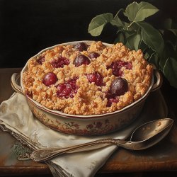 Leckeres Zwetschgen-Crumble