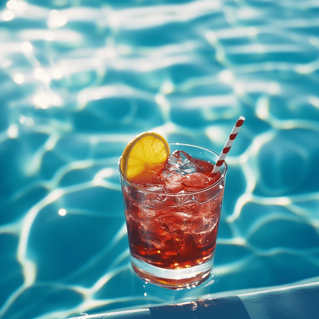 Erfrischender Swimming Pool Cocktail