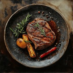 Perfektes Medium Rumpsteak