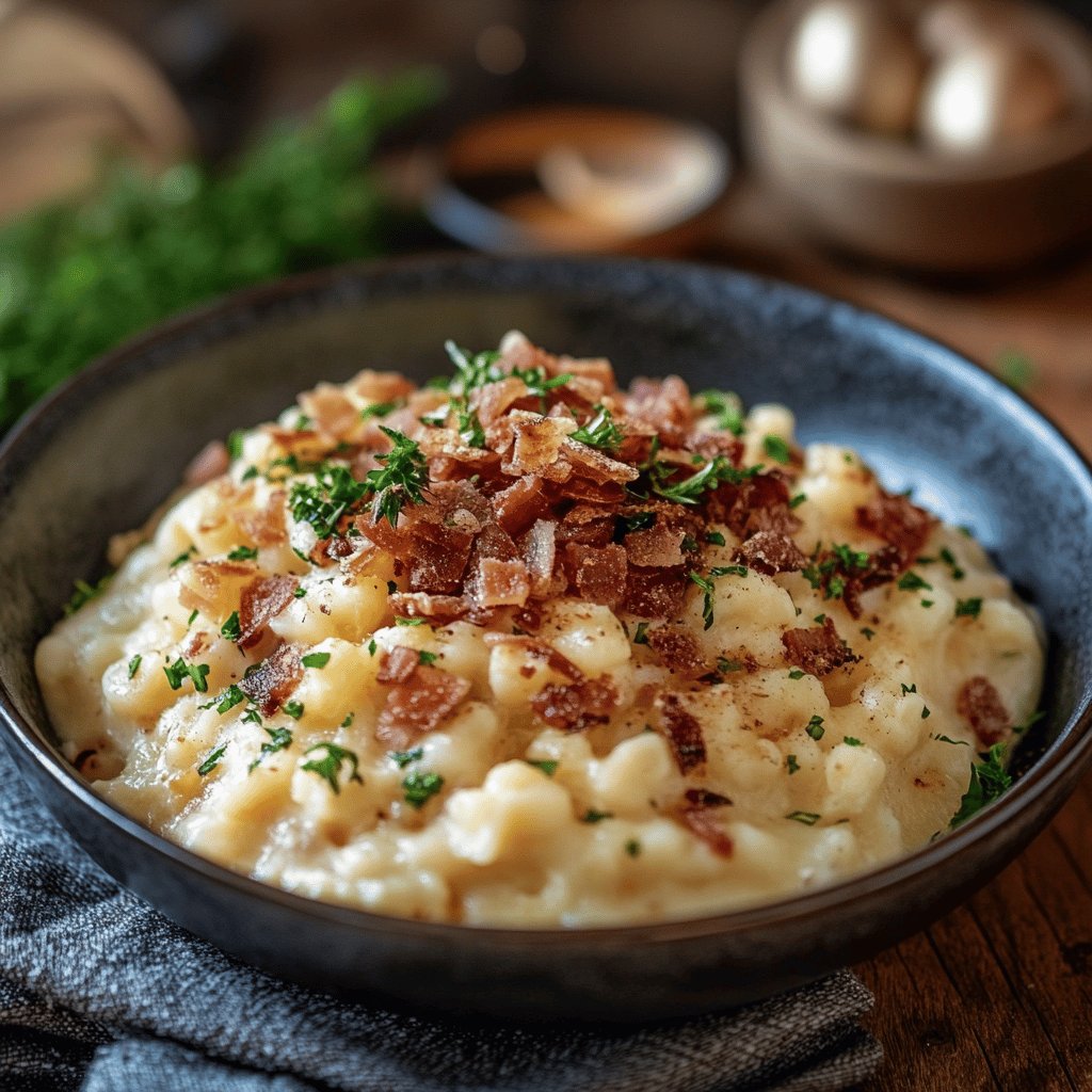 Traditionelle Linsen mit Spätzle