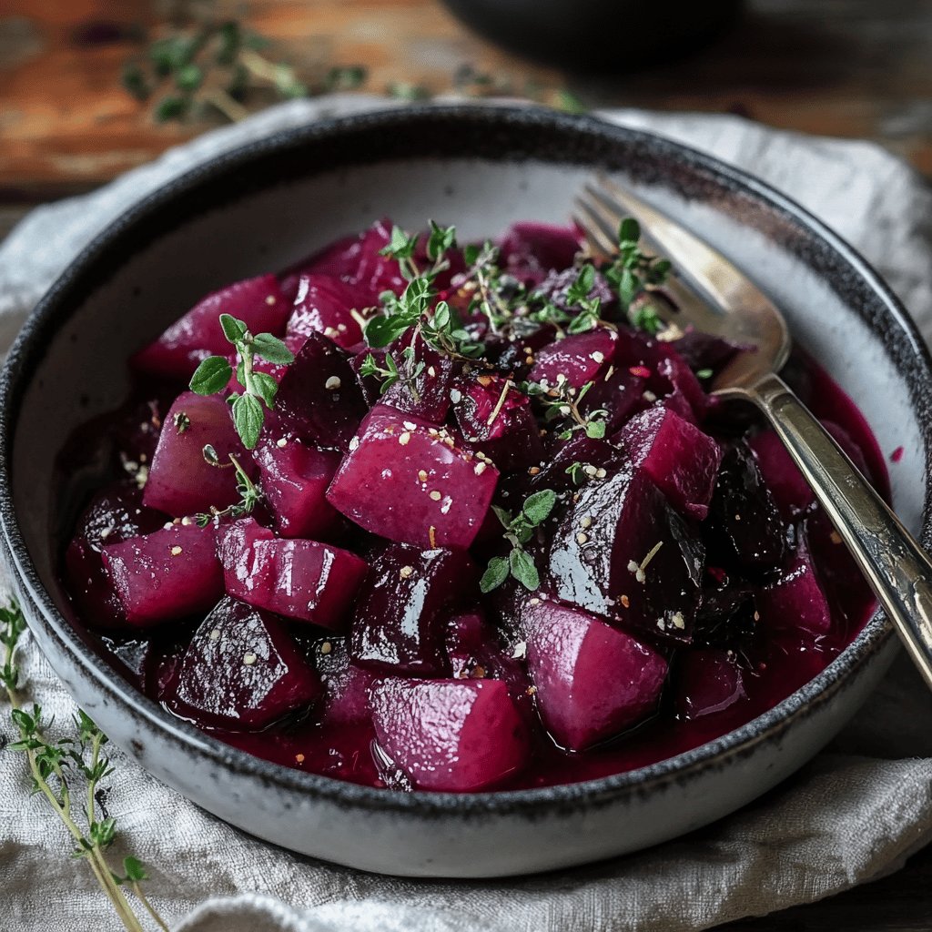 Eingekochte Rote Bete süß-sauer