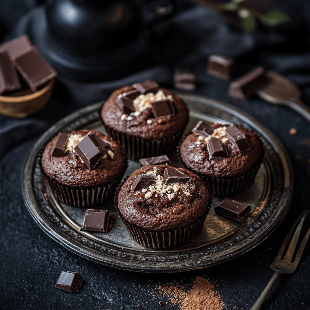 Einfache Schoko-Muffins