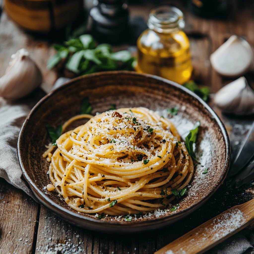 Klassische Spaghetti aglio e olio