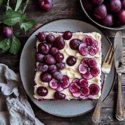 Einfacher Zwetschgenkuchen vom Blech