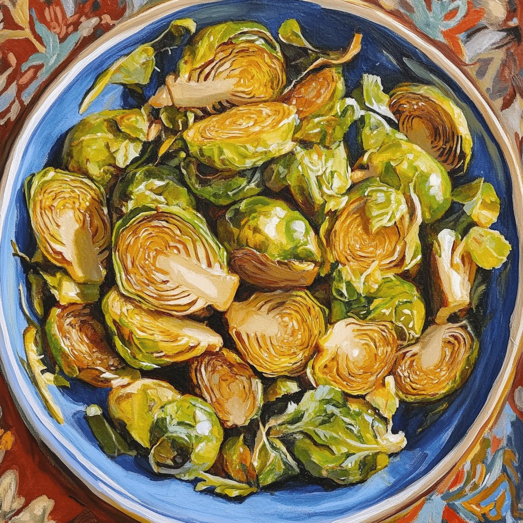 Knuspriger gebratener Rosenkohl