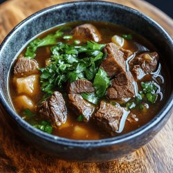Herzhafte Rindfleischsuppe