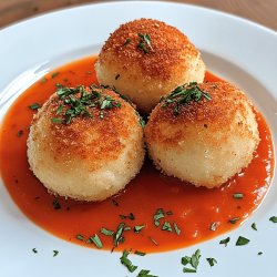 Semmelknödel mit Rahmsauce