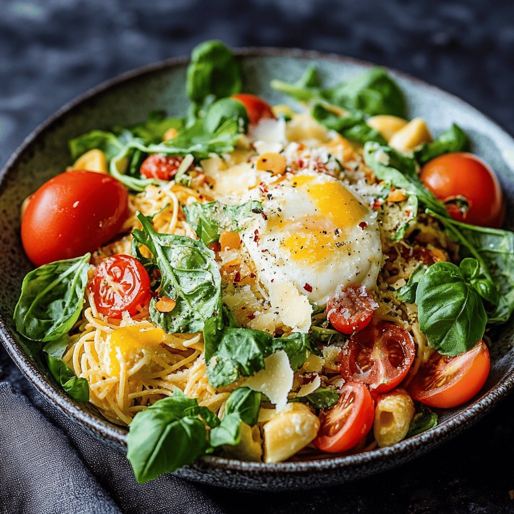 Einfacher Spaghettisalat