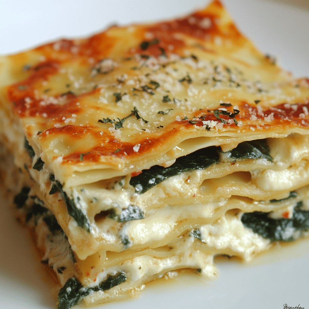 Spinat-Gemüse-Lasagne