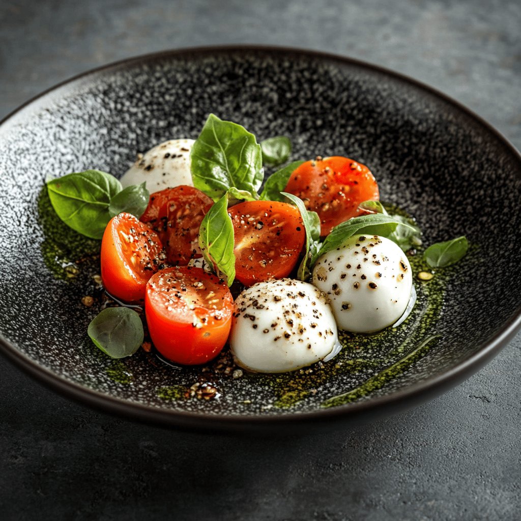 Klassischer Tomate-Mozzarella-Salat