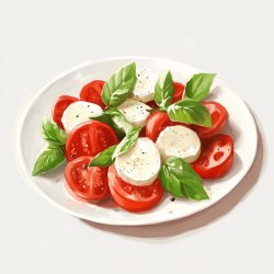 Klassischer Tomate-Mozzarella-Salat