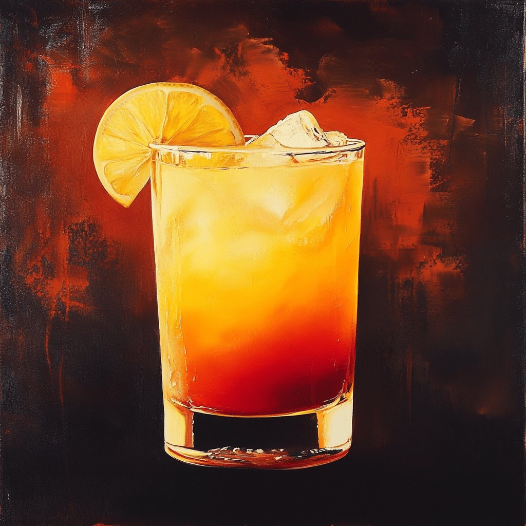 Klassischer Tequila Sunrise